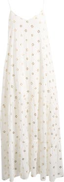 Elan Metallic Dot Cover-Up Dress