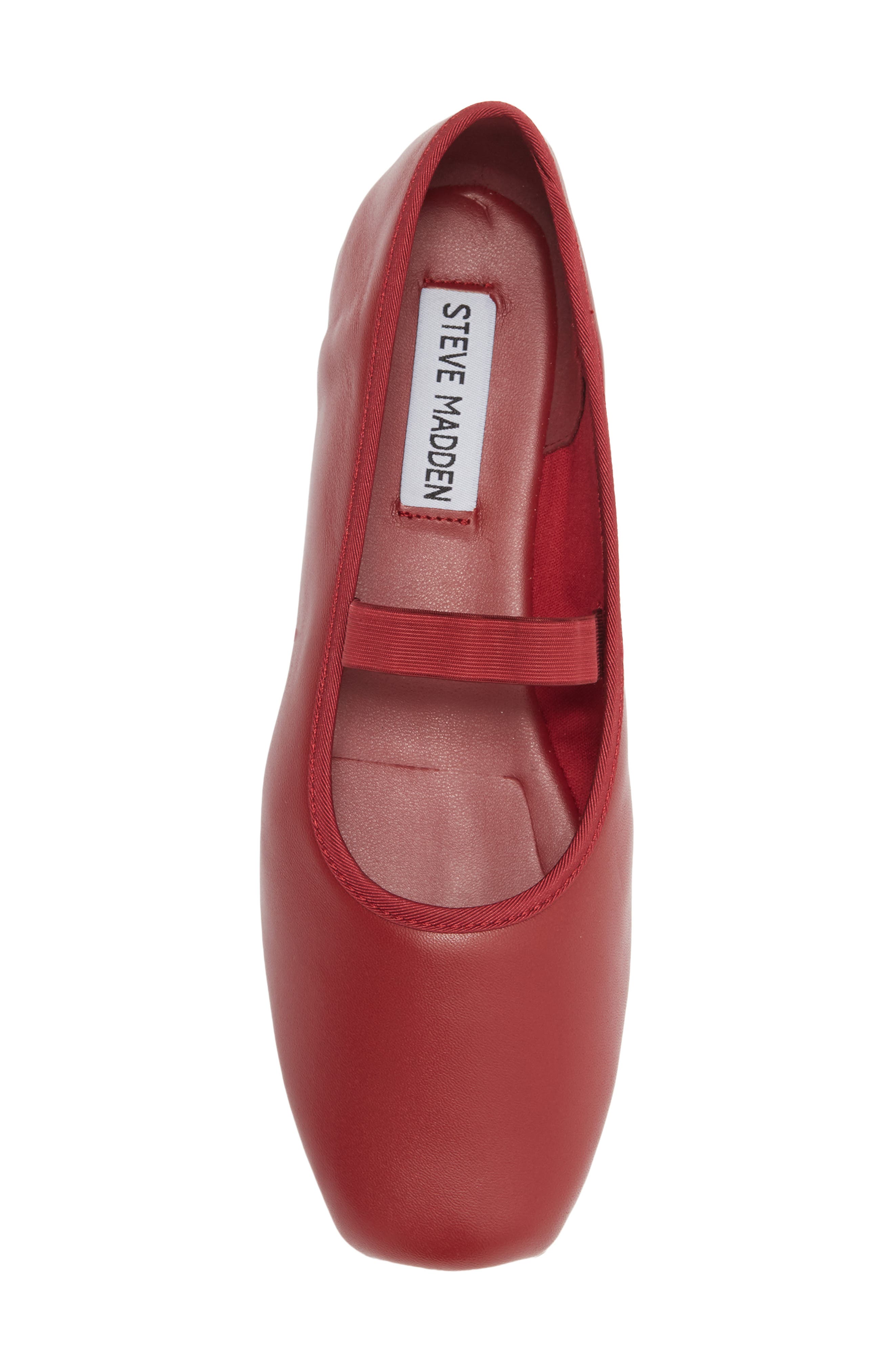 Reyana Mary Jane Ballet Flat, Alternate, color, RED LEATHER