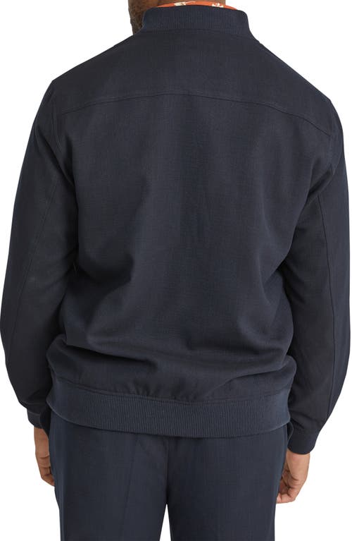 Johnny Bigg Davis Smart Bomber Jacket In Navy