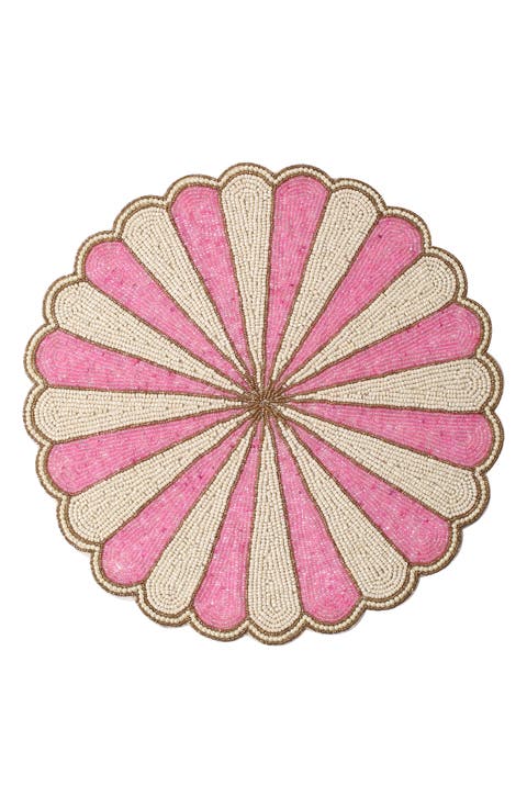 Scalloped Beaded Placemat