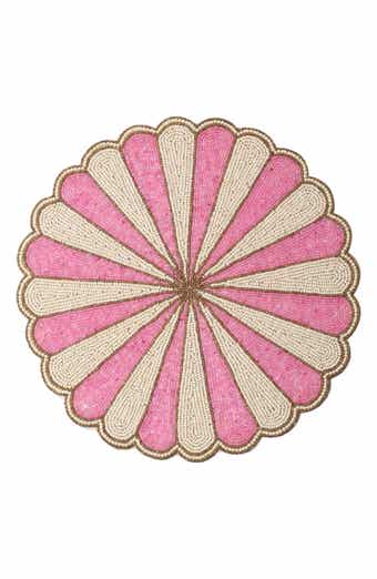 Tiramisu Scalloped Beaded Placemat