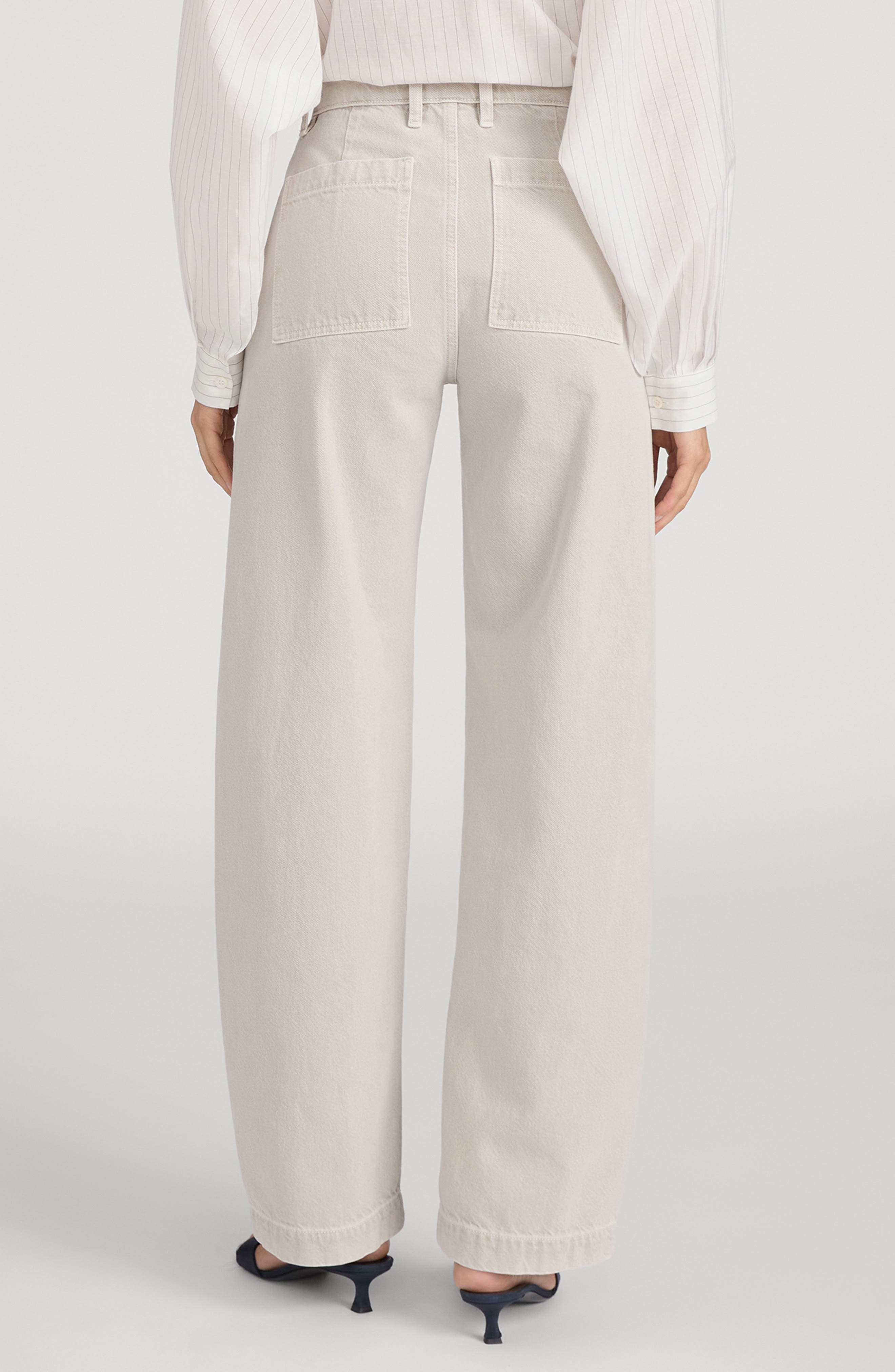The Bow High Waist Wide Leg Utility Jeans - image 4