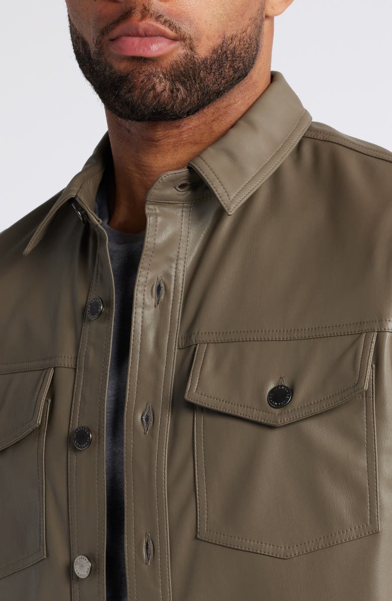 AG Elias Faux Leather Shirt Jacket, Alternate, color,