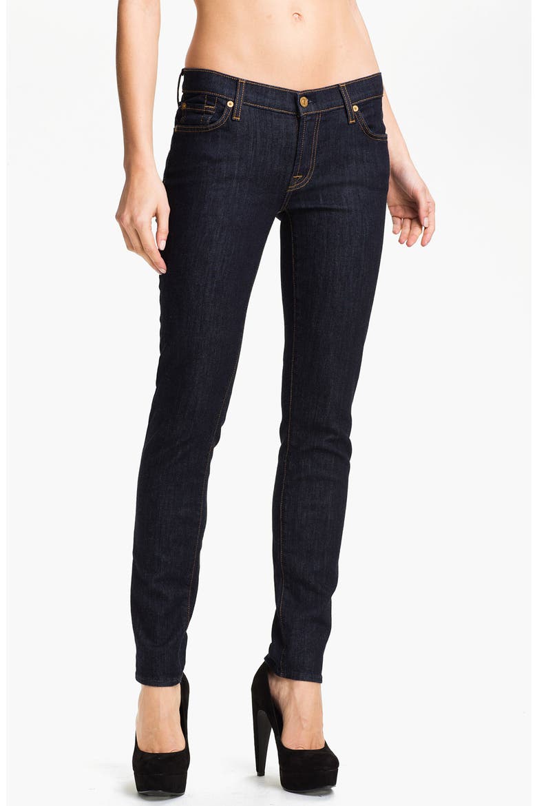 7 For All Mankind® 'The Slim Cigarette' Stretch Jeans, Main, color, RINSE