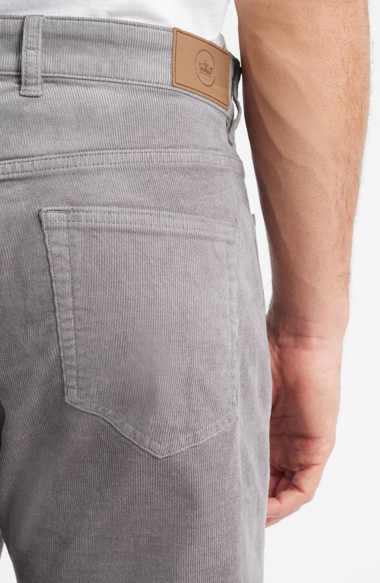 Peter Millar Superior Soft Corduroy 5-Pocket Pants, Alternate, color, Oslo Grey