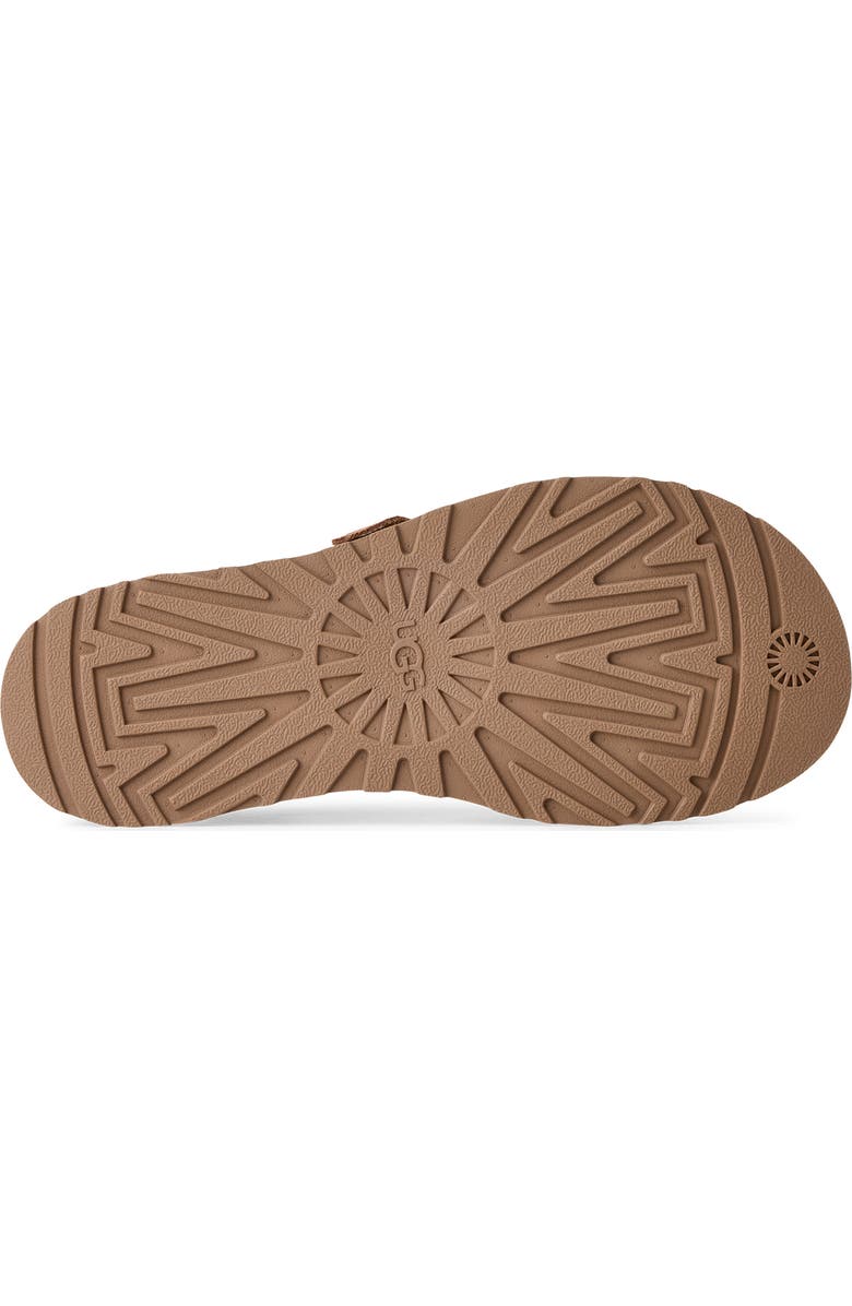 UGG<sup>®</sup> GoldenGaze Toe Post Sandal, Alternate, color, Chestnut