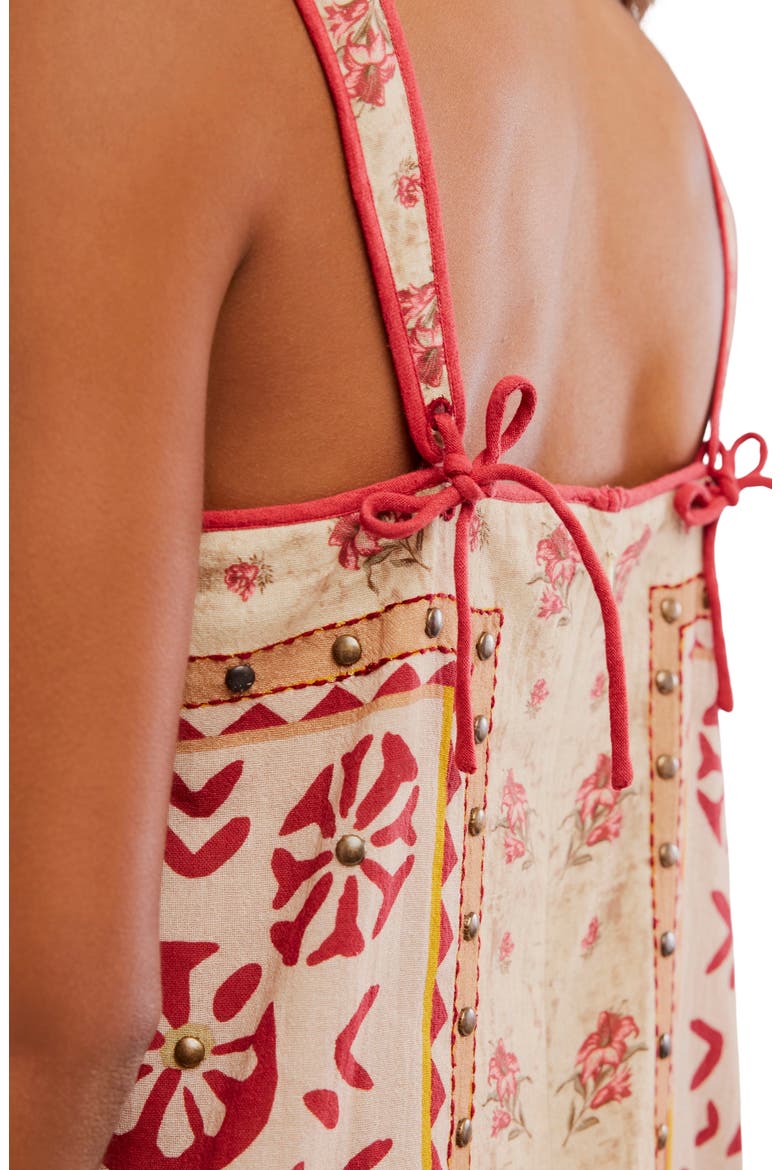 Fleur Minidress, Alternate, color, TEA COMBO