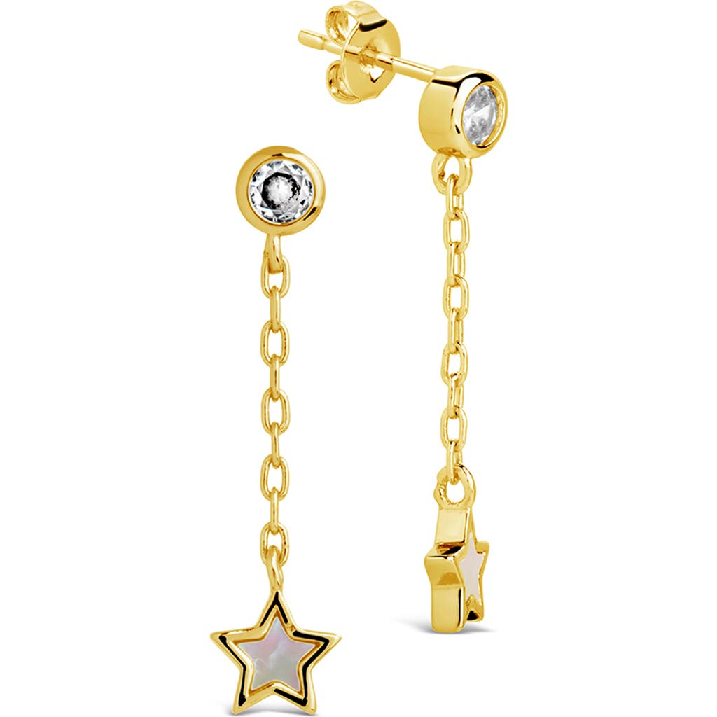 Sterling Forever Deja Drop Studs In Gold