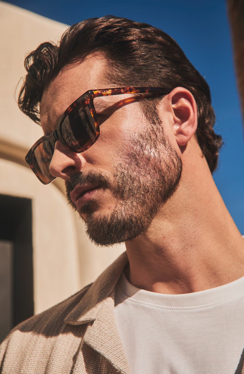 DIFF Billie XL 54mm Square Sunglasses, Alternate, color, Rich Tort / Brown