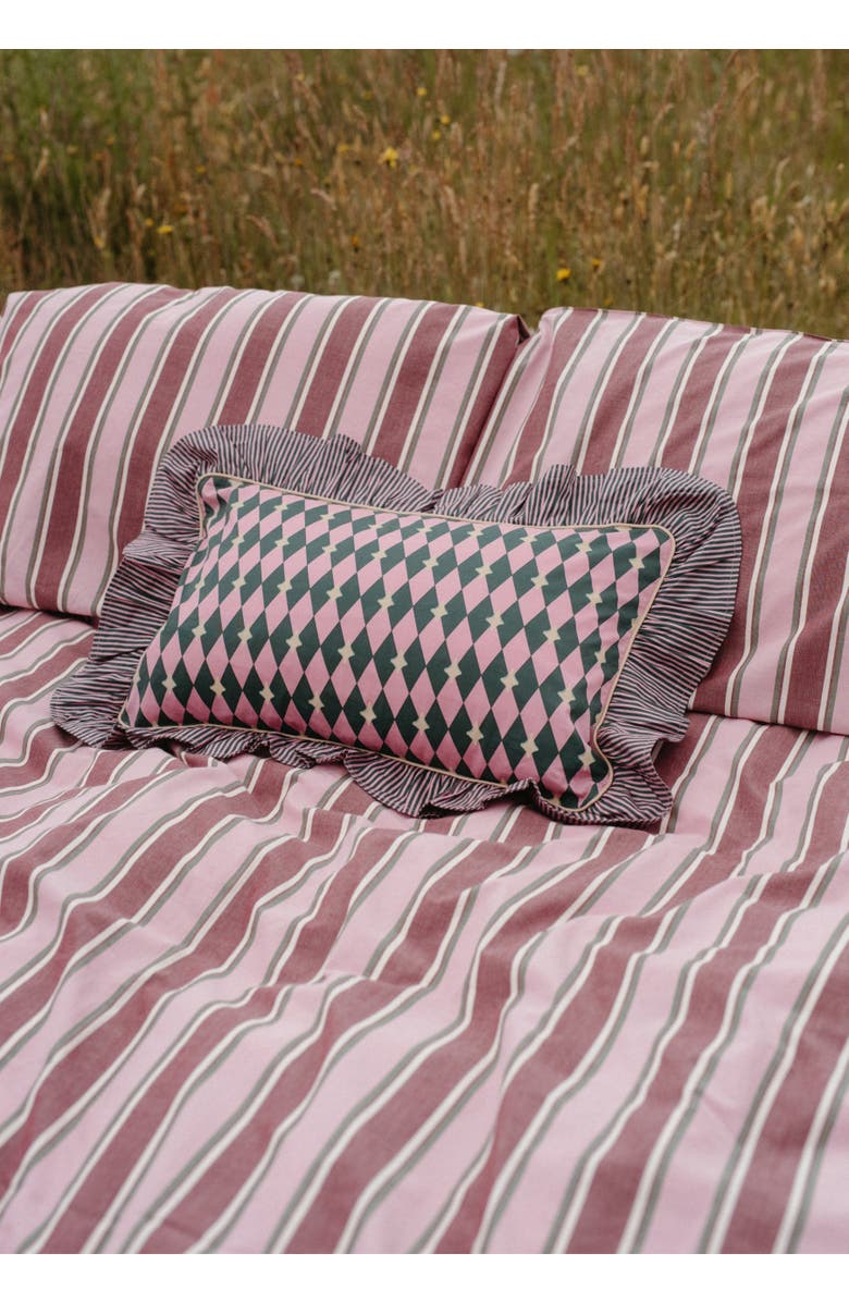 TBCo Cotton Harlequin PIllowcase, Alternate, color, Pink Harlequin