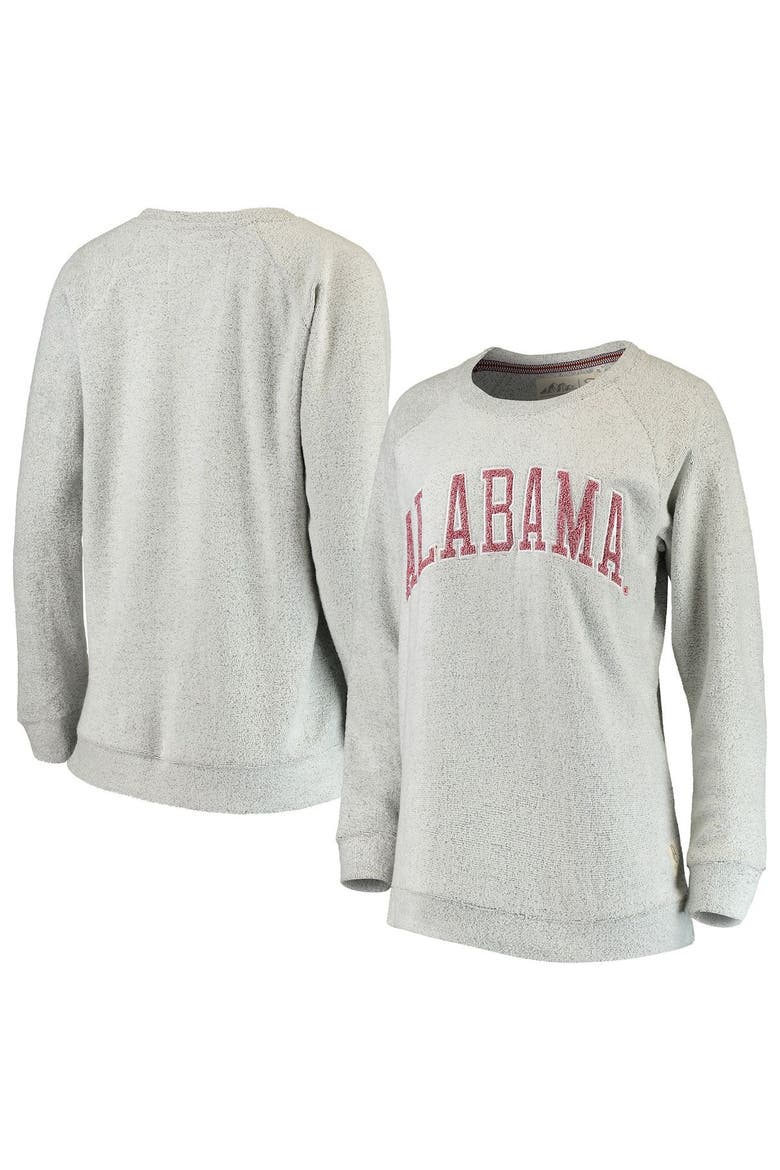 Women's Pressbox Gray Alabama Crimson Tide Helena Comfy Sweatshirt, Main, color, Gray