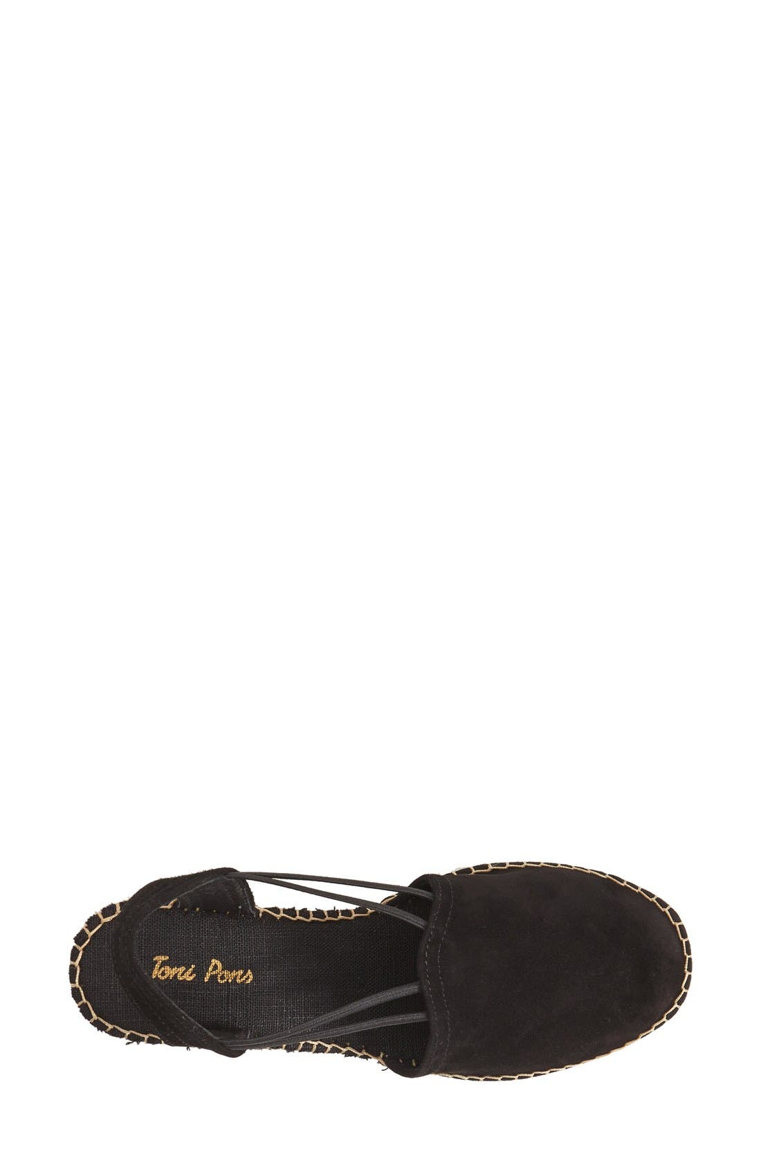'Tremp' Slingback Espadrille Sandal, Alternate, color, BLACK