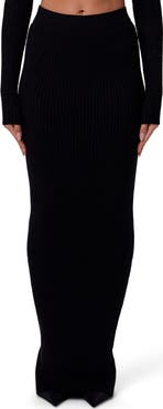 Naked Wardrobe Knit Maxi Skirt