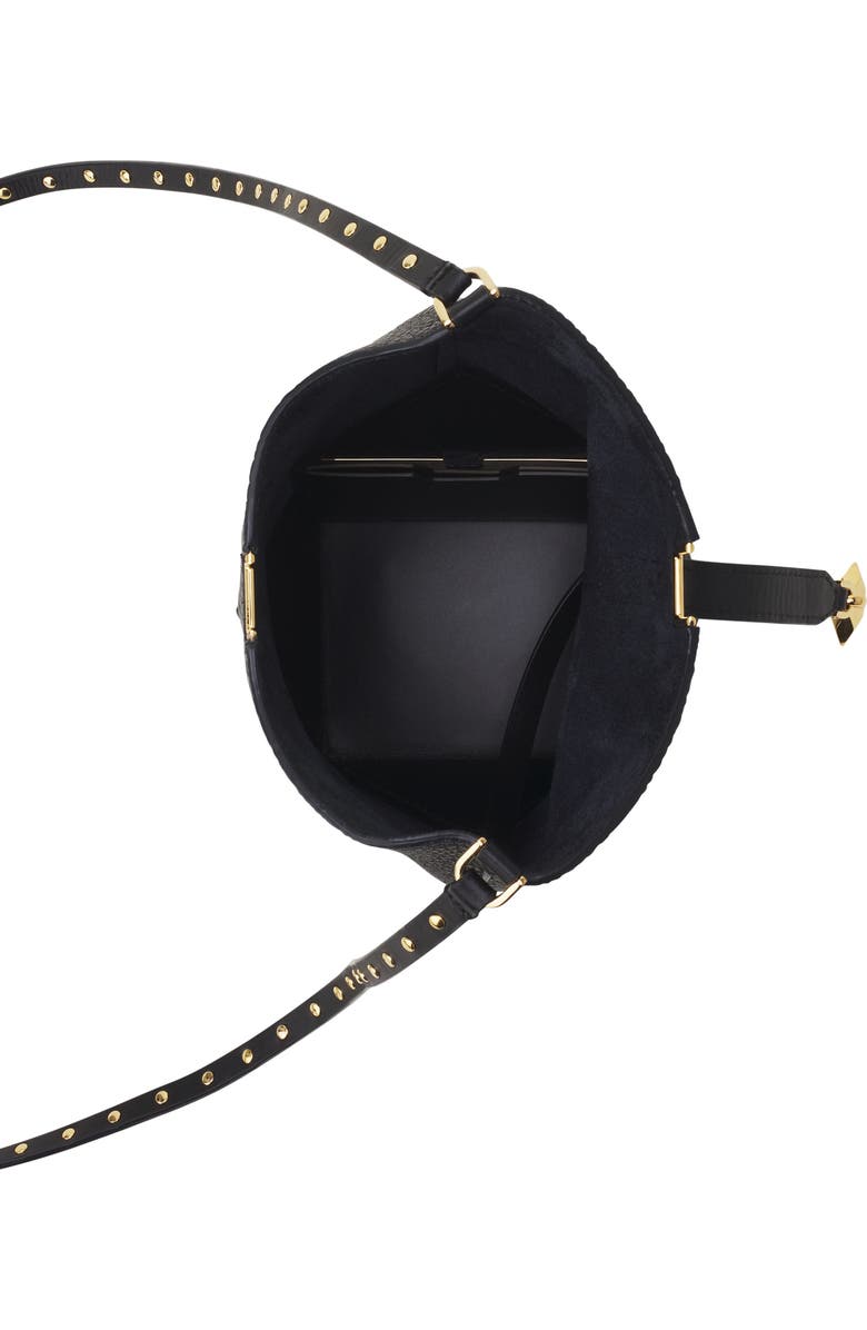 Lanvin Catch Nano By Lanvin Leather Bucket Bag, Alternate, color, Black