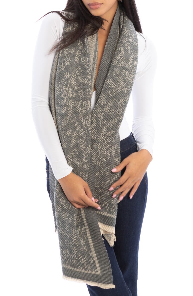 SAACHI Floral Crinkle Scarf, Main, color, 