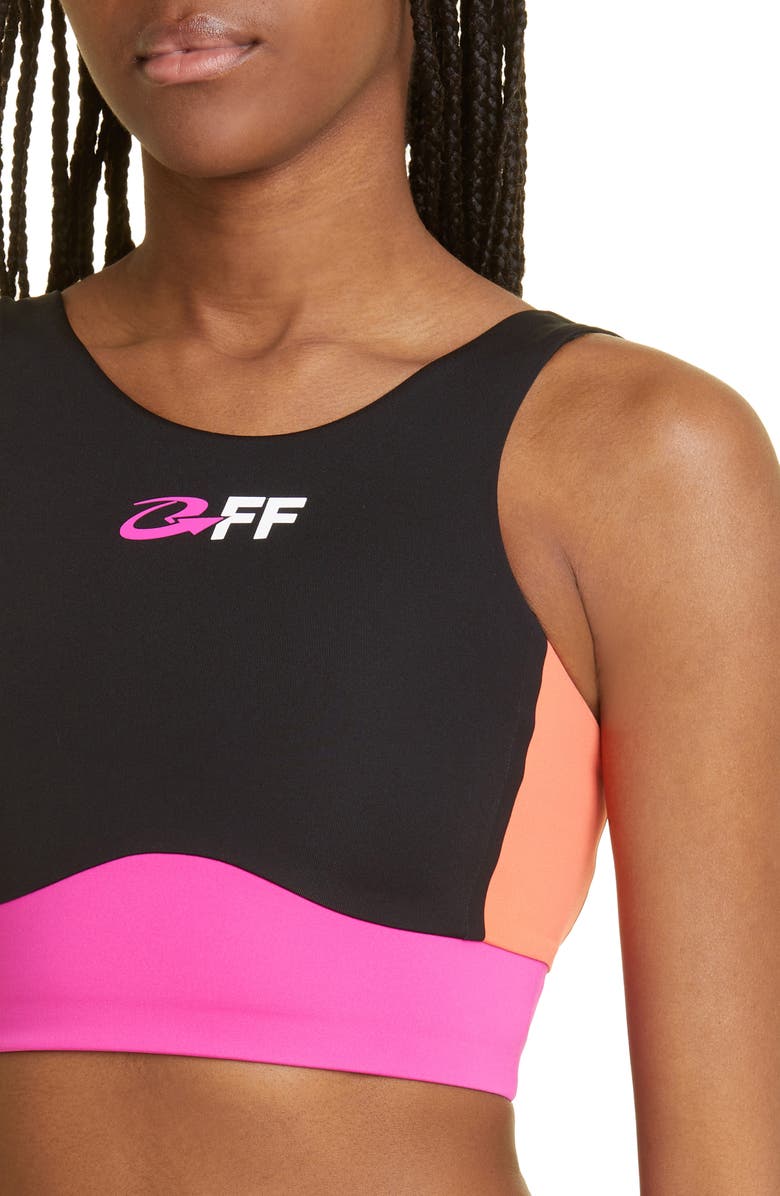 Off-White SPORTS BRA COLOUR BLOCK, Alternate, color, 
