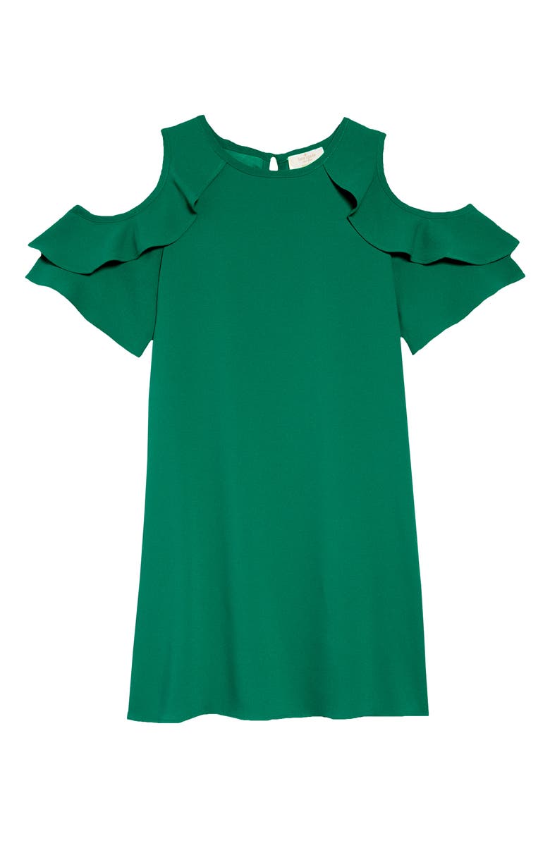 ZDNU KATE SPADE kate spade new york ruffle cold shoulder dress, Main, color, 