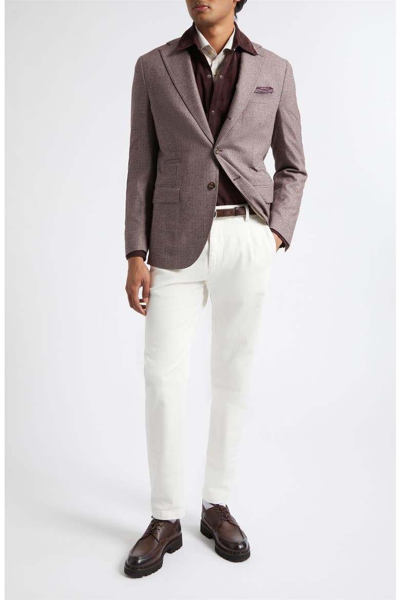 Cotton Stretch Twill Tapered Pants, Alternate, color, 01N WHITE