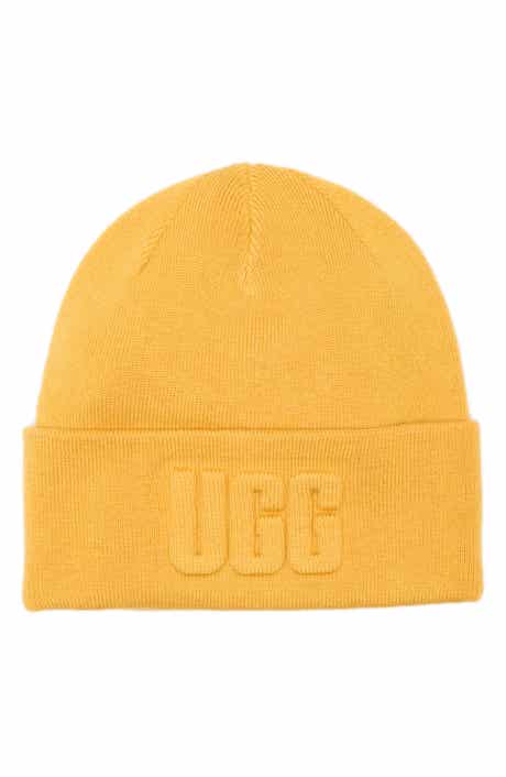 Raised Logo Cuff Knit Beanie