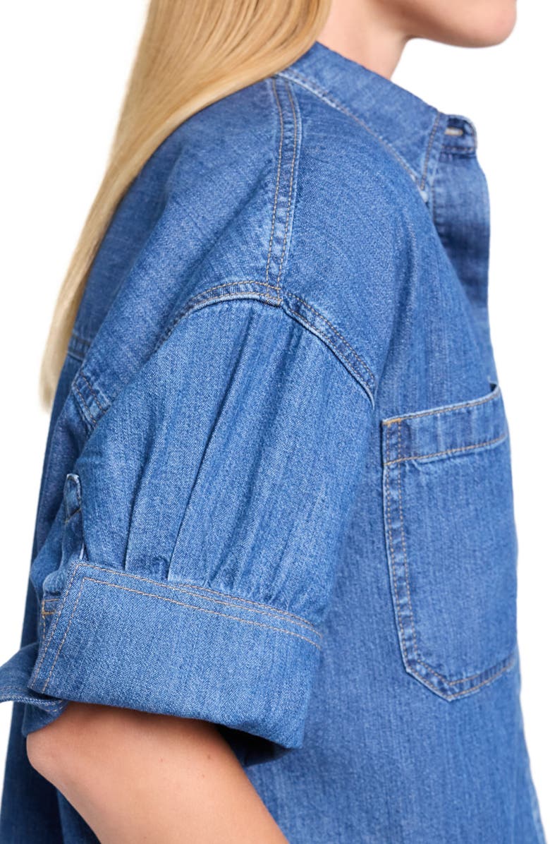 TWP My Newest Mistake Denim Button-Up Shirt, Alternate, color, Paris