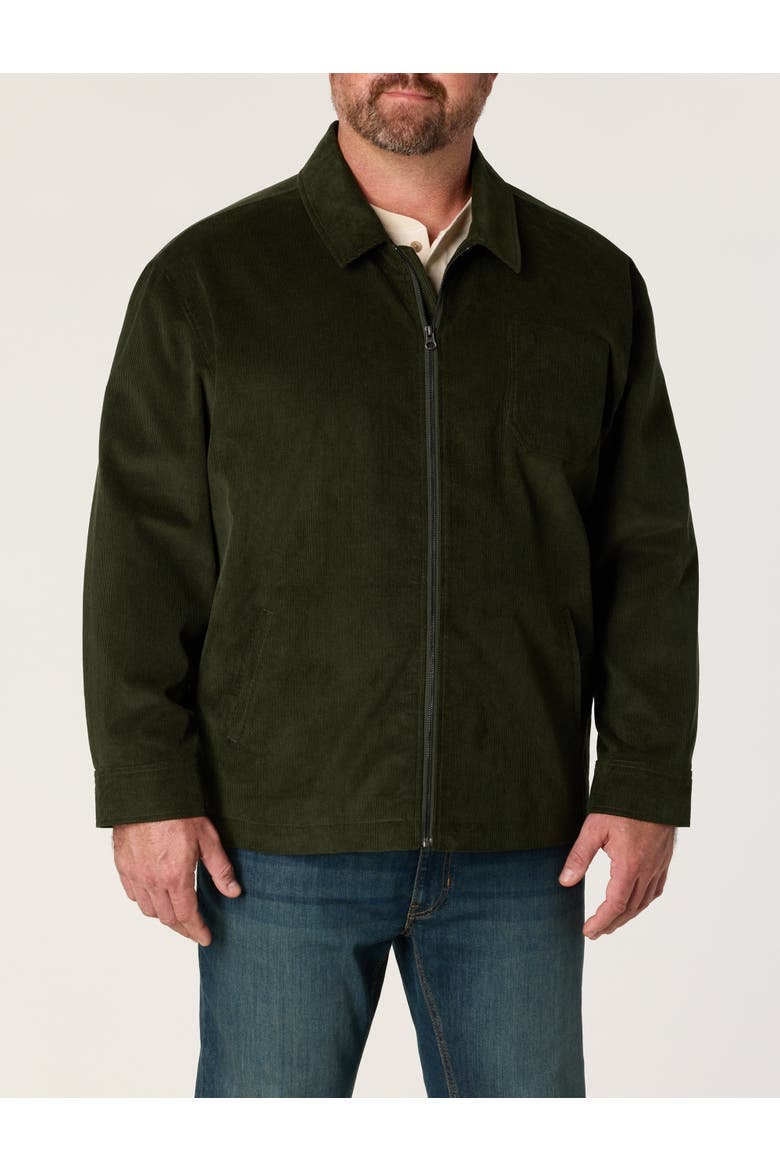 Big & Tall Corduroy Coat V2, Alternate, color, DUFFLE BAG GREEN