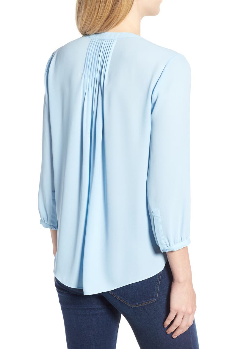 Pintuck Blouse, Alternate, color, TRANQUILITY