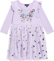Zunie Kids' Sequin Butterfly Tutu Dress