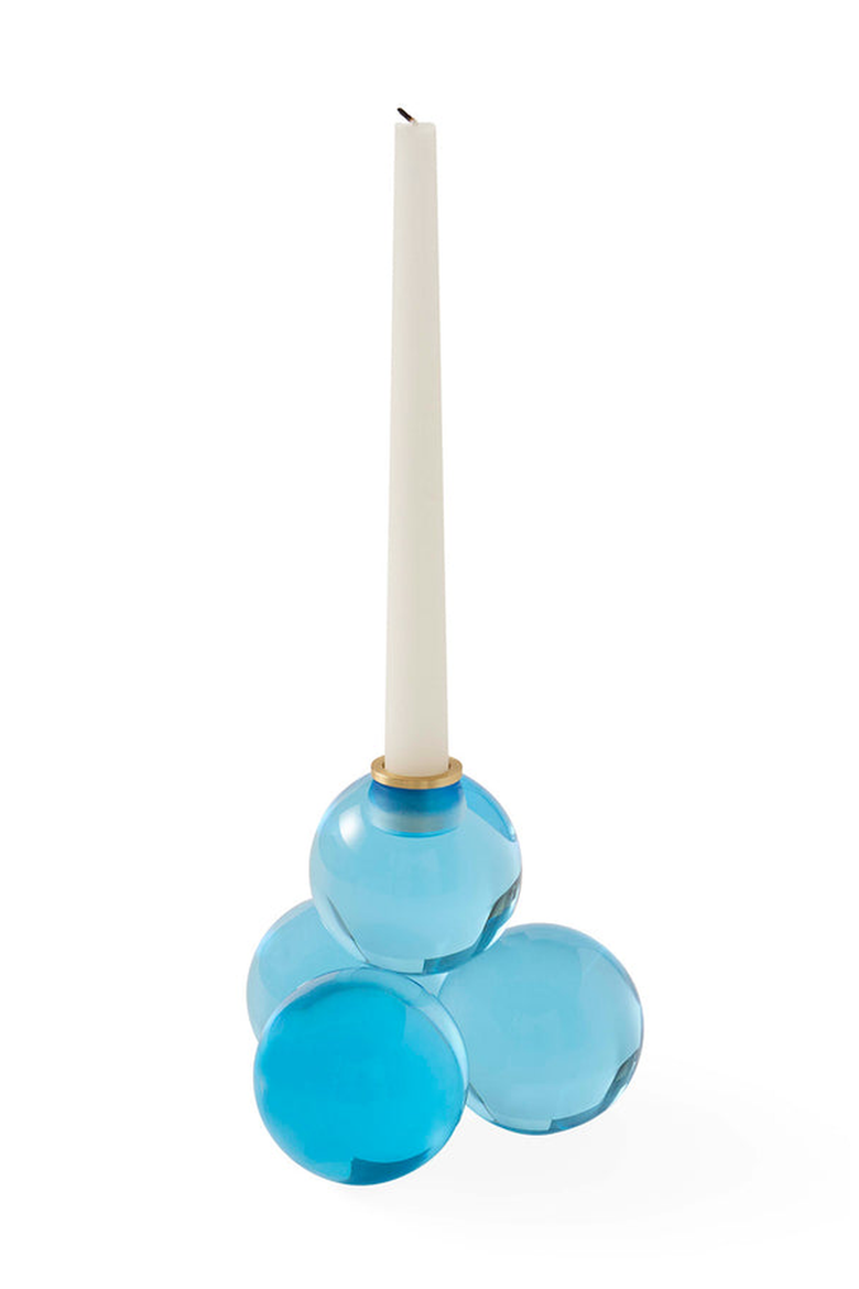 Globo Candle Holder, Alternate, color, Blue
