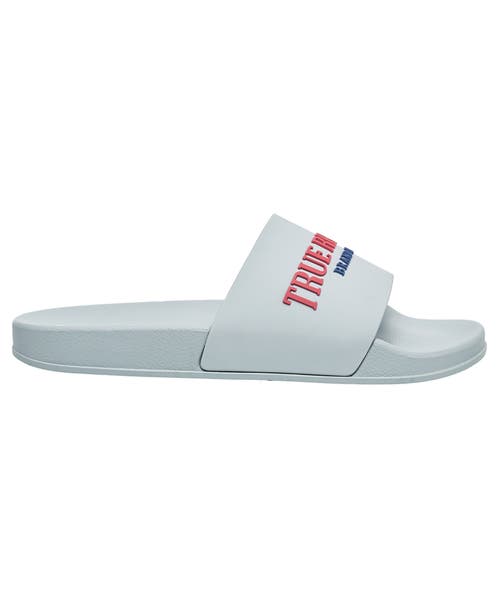 True Religion Weezy Logo Slide In Grey