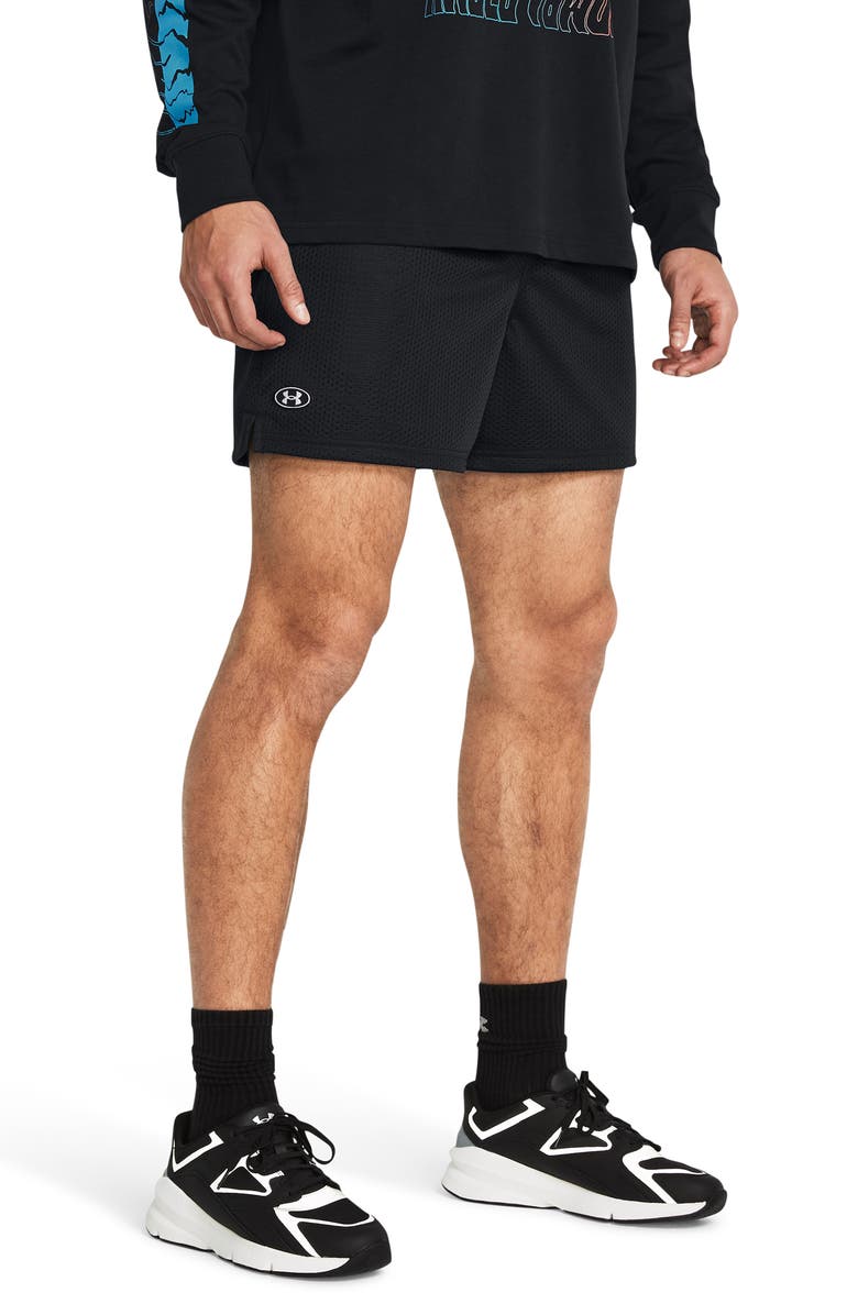 Under Armour Icon Mesh Shorts, Main, color, Black