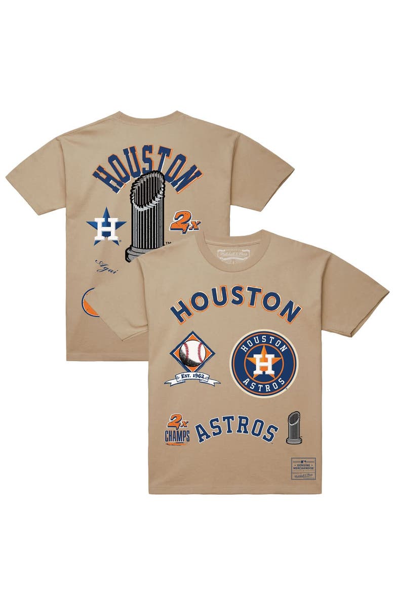 Mitchell & Ness Men's Mitchell & Ness  Cream Houston Astros Legacy Defined T-Shirt, Main, color, Cream