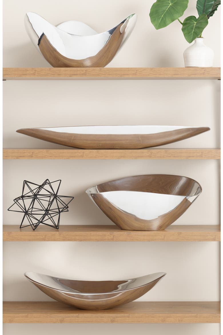 Lava Grande Serving Bowl, Alternate, color, METALLIC SILVER