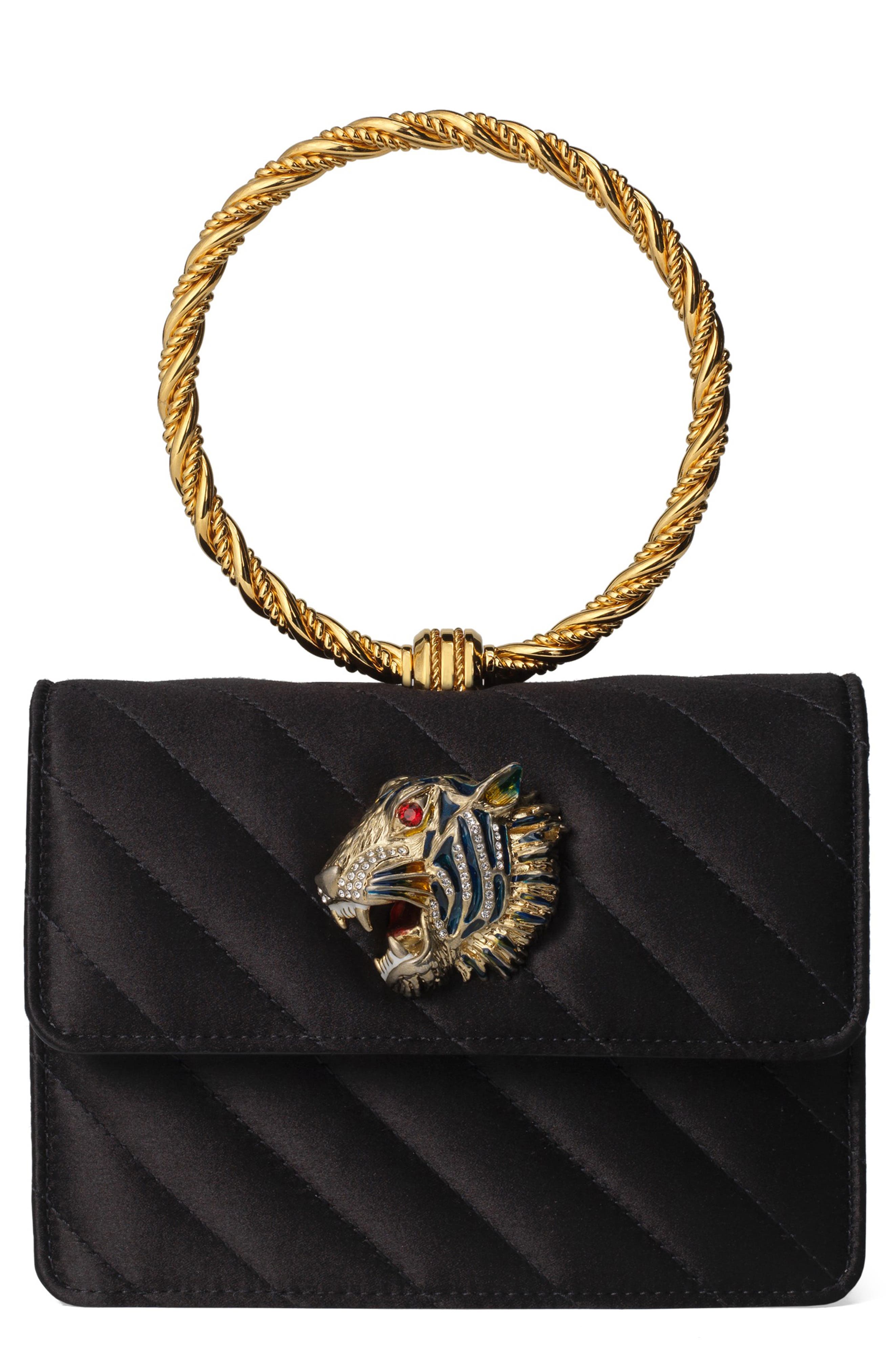 Gucci Broadway Quilted Ring Top Handle Bag, Main, color, 