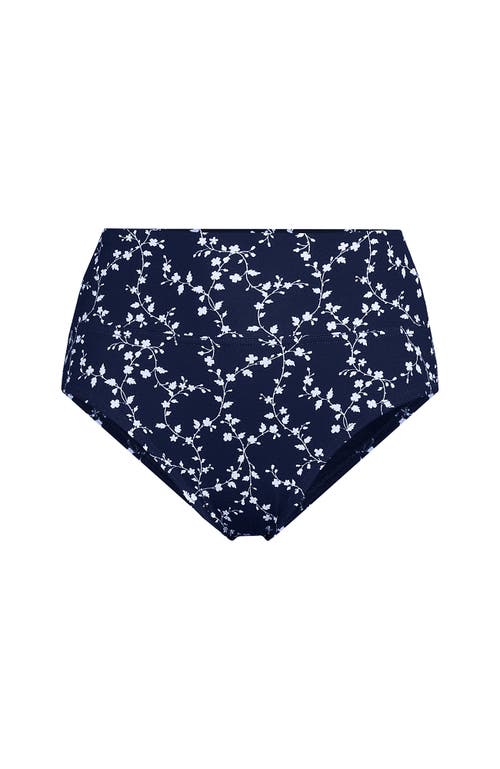LANDS' END LANDS' END CHLORINE RESISTANT PINCHLESS HIGH WAISTED BIKINI BOTTOMS
