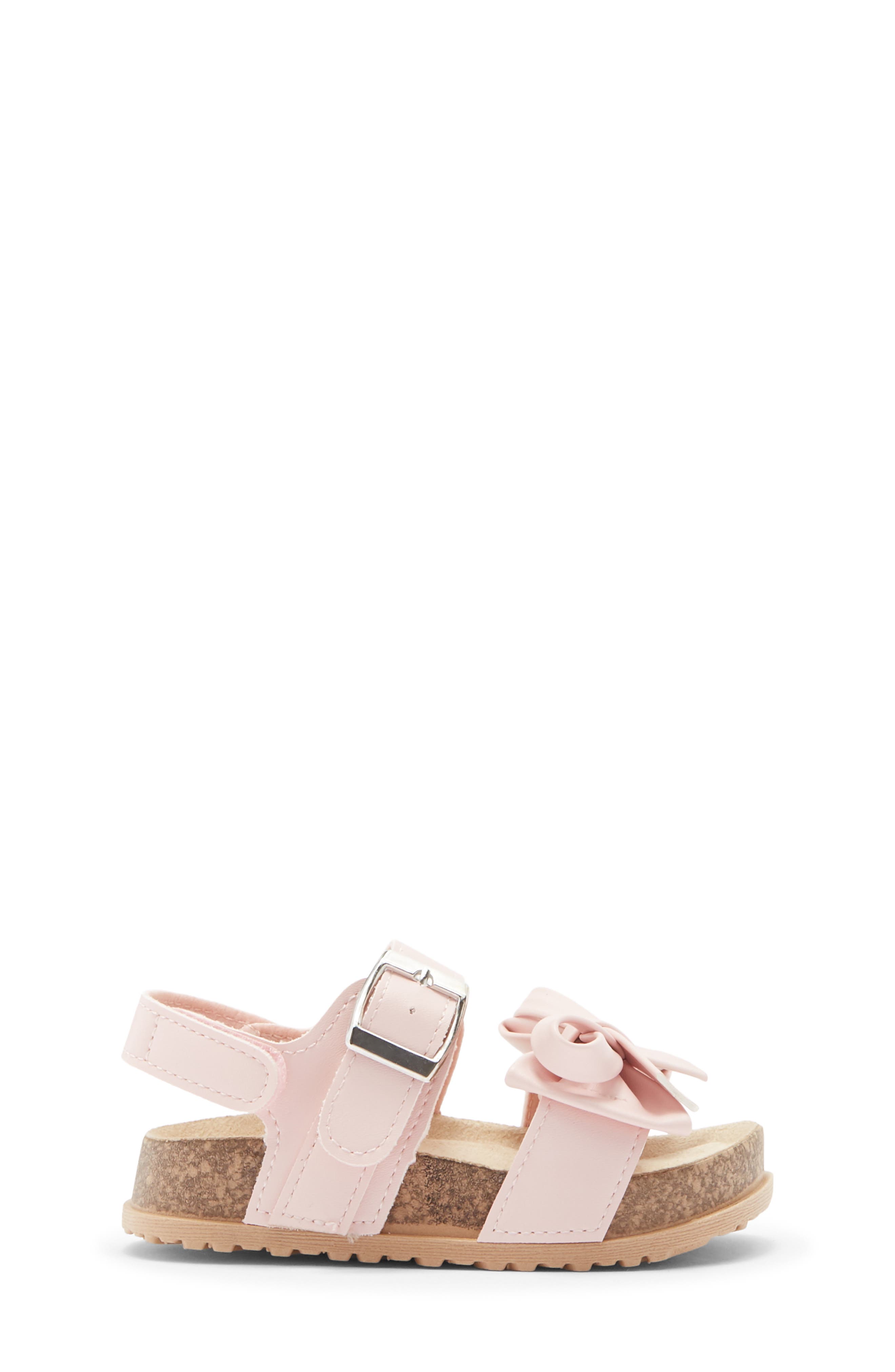 bebe Bow Sandal, Alternate, color, Blush