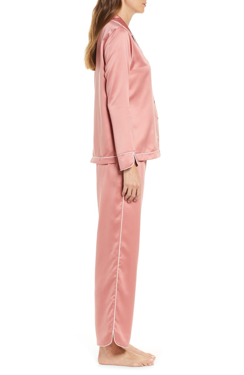 Rachel Parcell Satin Pajamas, Alternate, color,