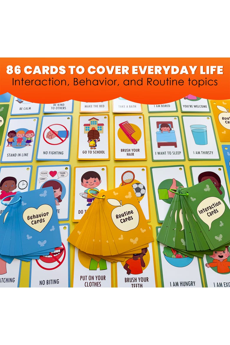 Autism Learning Materials - Communication Kids Cards, Alternate, color, Autism