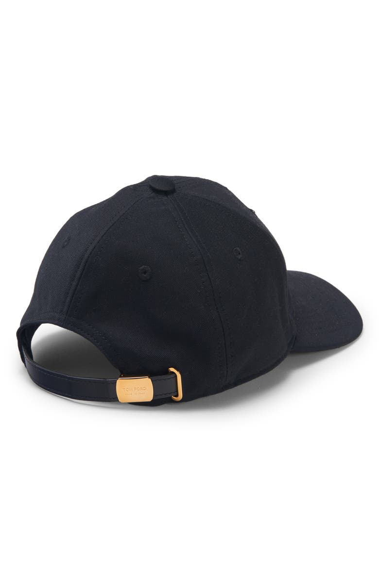 TOM FORD TF Logo Canvas Baseball Cap, Alternate, color,
