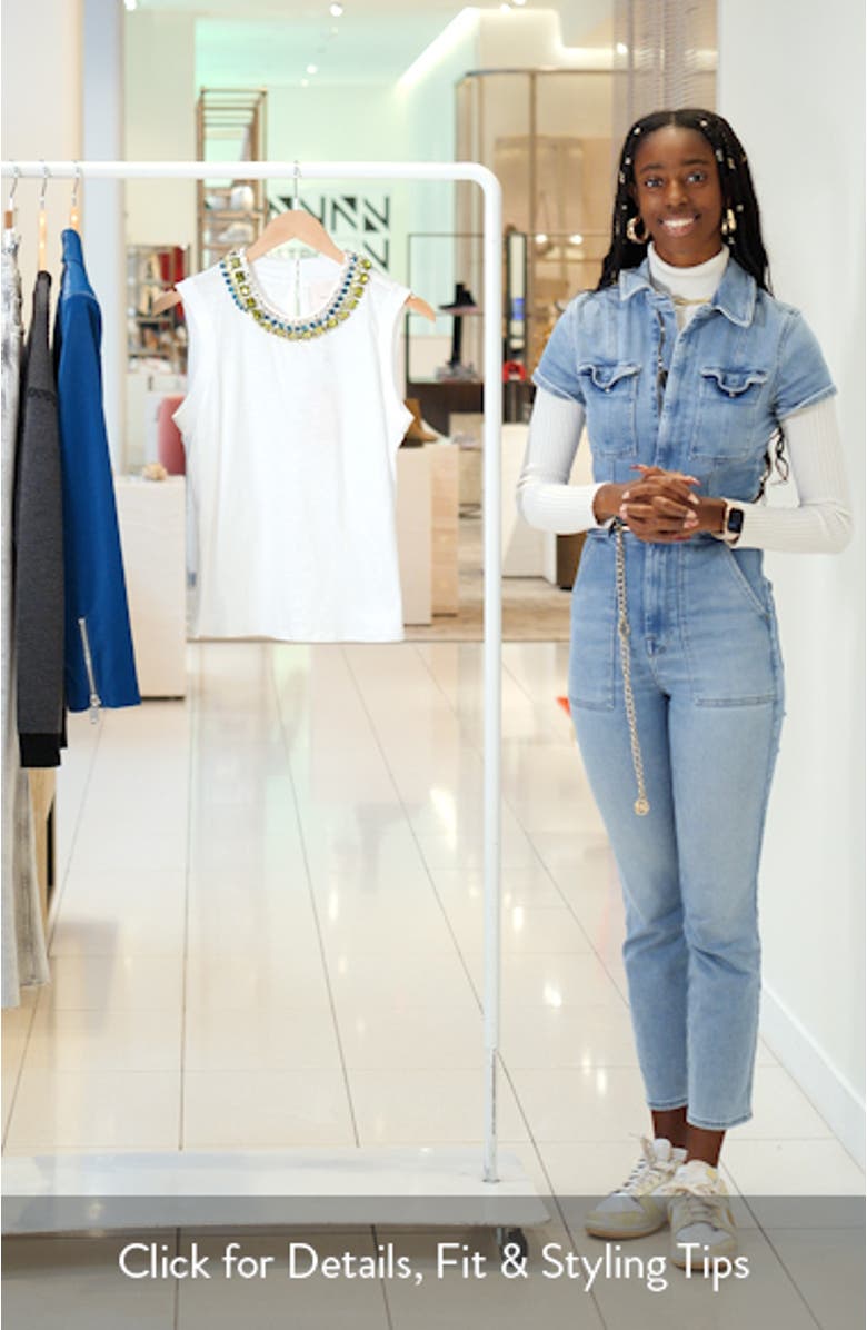 Crystal Detail Cotton Tank, sales video thumbnail