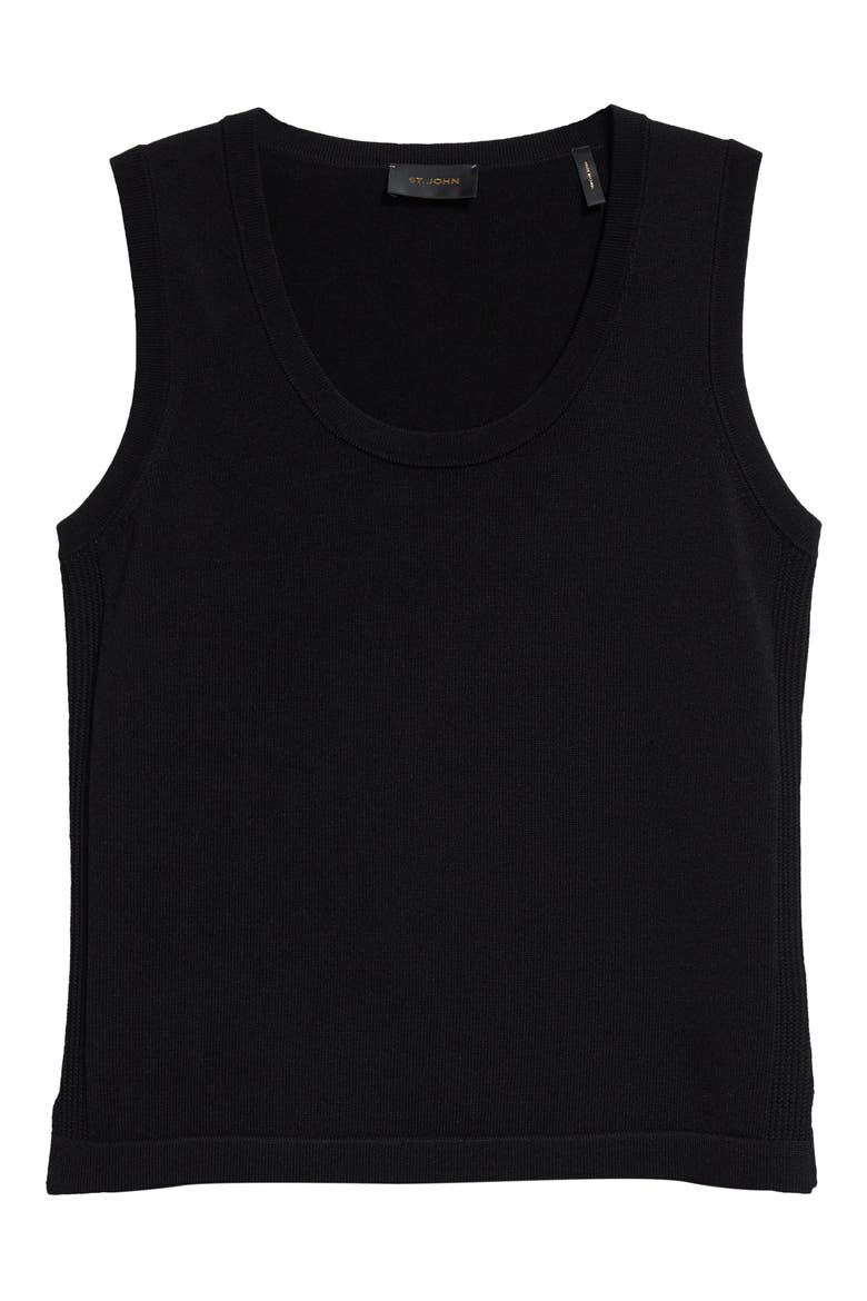 Santiago Scoop Neck Sweater, Alternate, color, BLACK