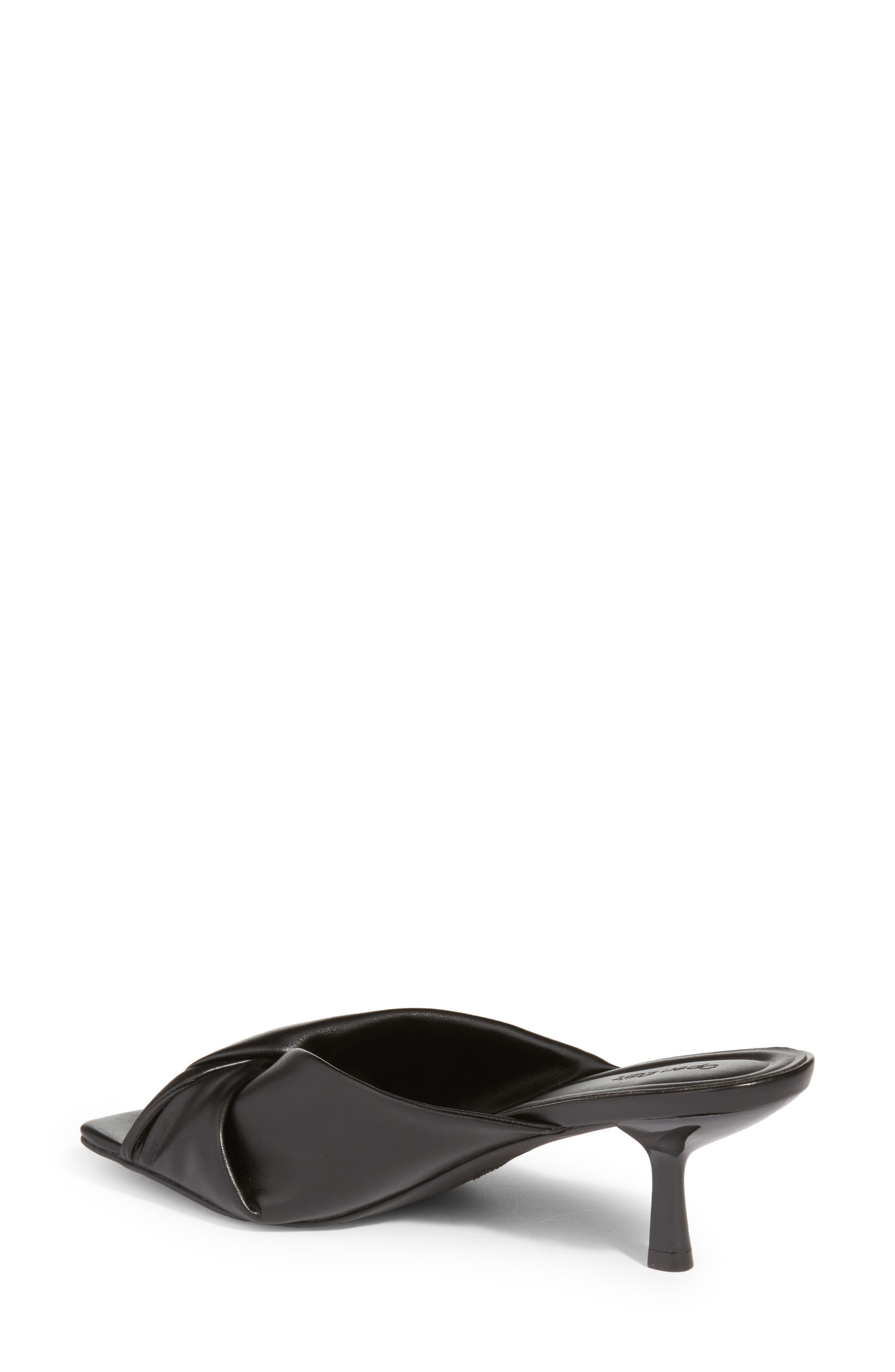 Capri Faux Leather Kitten Heel, Alternate, color, BLACK
