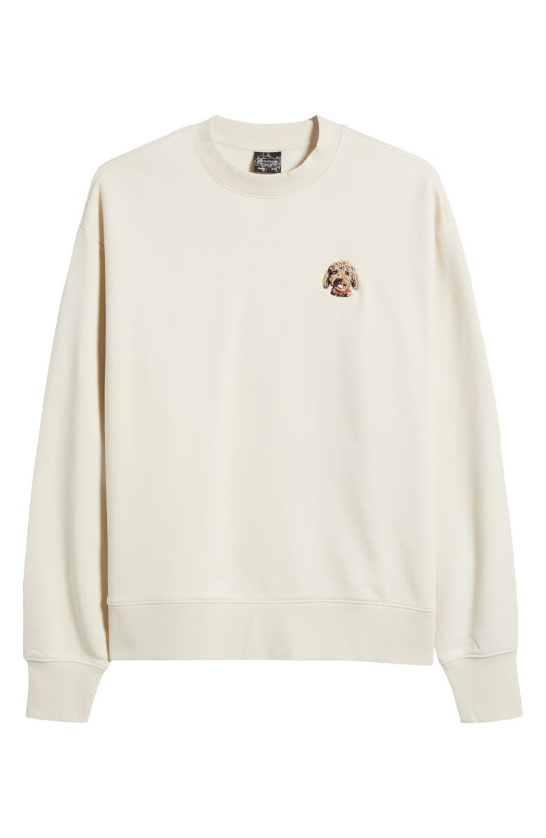 SANTO STUDIO Maple Embroidered Crewneck Sweatshirt, Alternate, color, 
