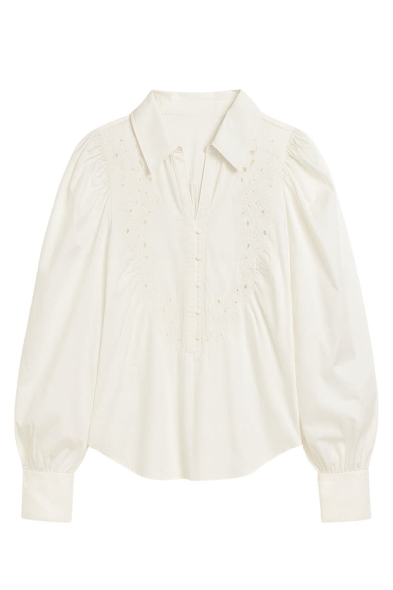 Rachelle Pop Over Blouse, Alternate, color, Ivory
