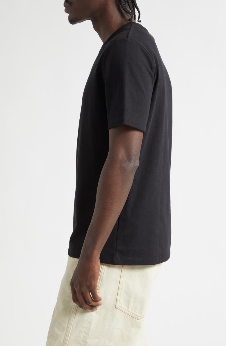 Balmain Paris Embroidered Logo T-Shirt, Alternate, color, Eap Black/ Black