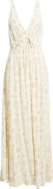 Rip Curl Catalina Island Plunge Cutout Maxi Dress