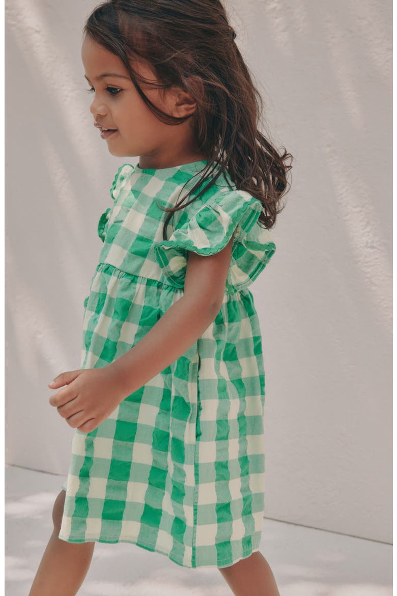 Ruffle Dress, Alternate, color, GREEN