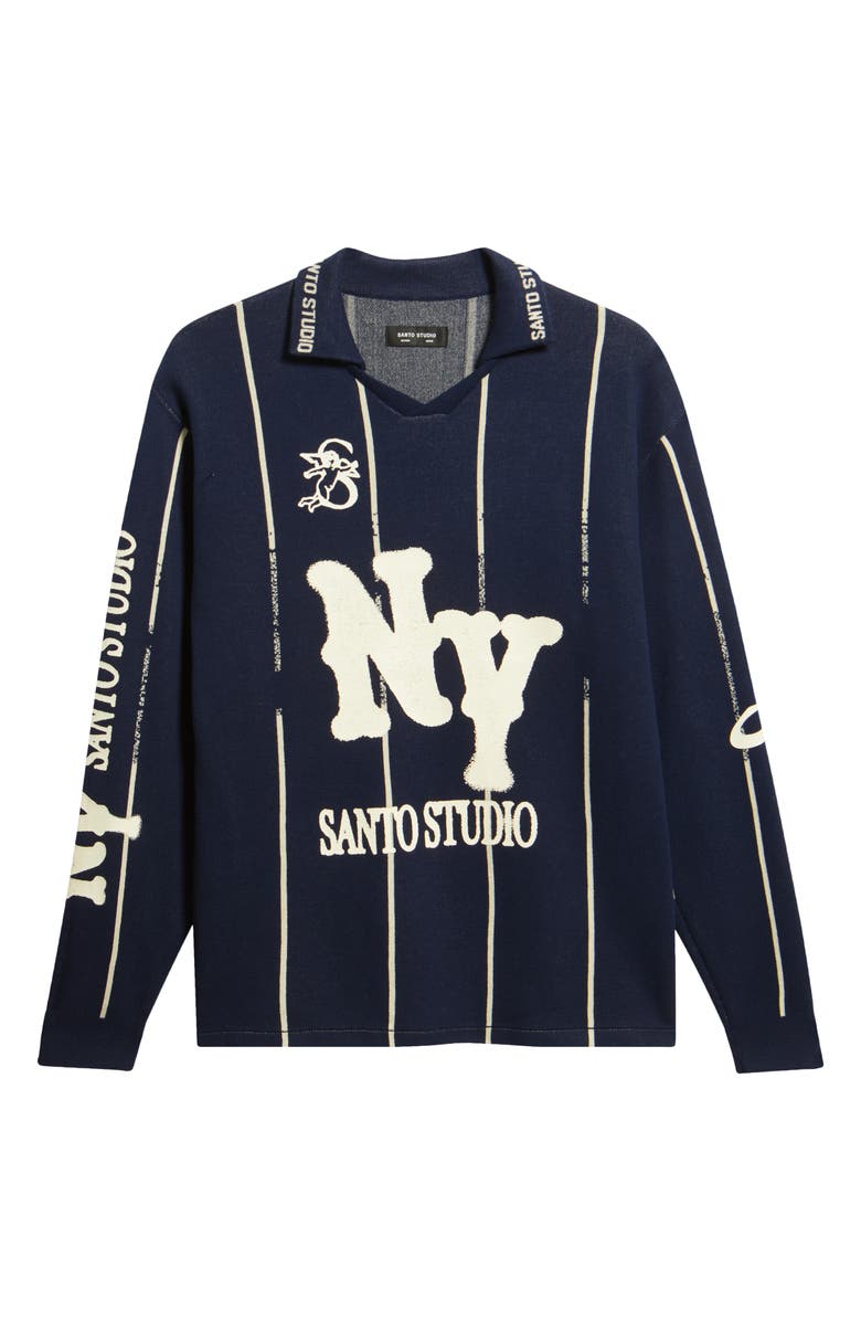 SANTO STUDIO x Cody Bellinger NY Knit Jersey, Alternate, color, Navy