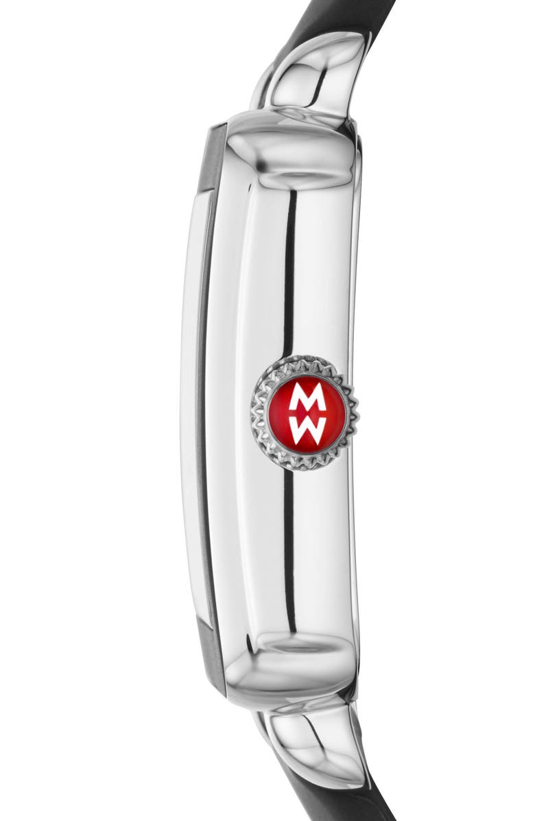 MICHELE Deco Sport Watch Head & Silicone Strap, 34mm x 36mm, Alternate, color, 