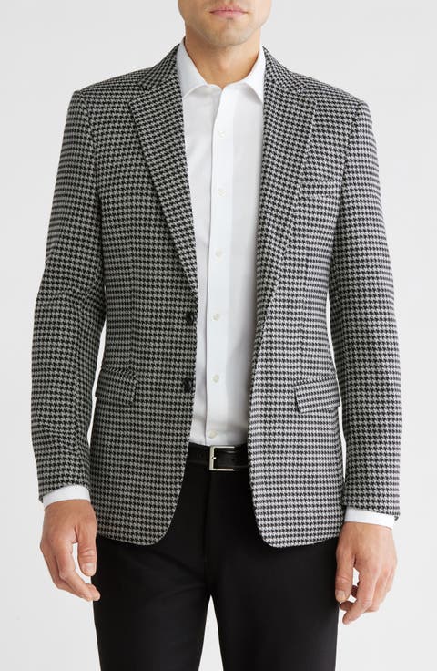 Slim Fit Houndstooth Sport Coat