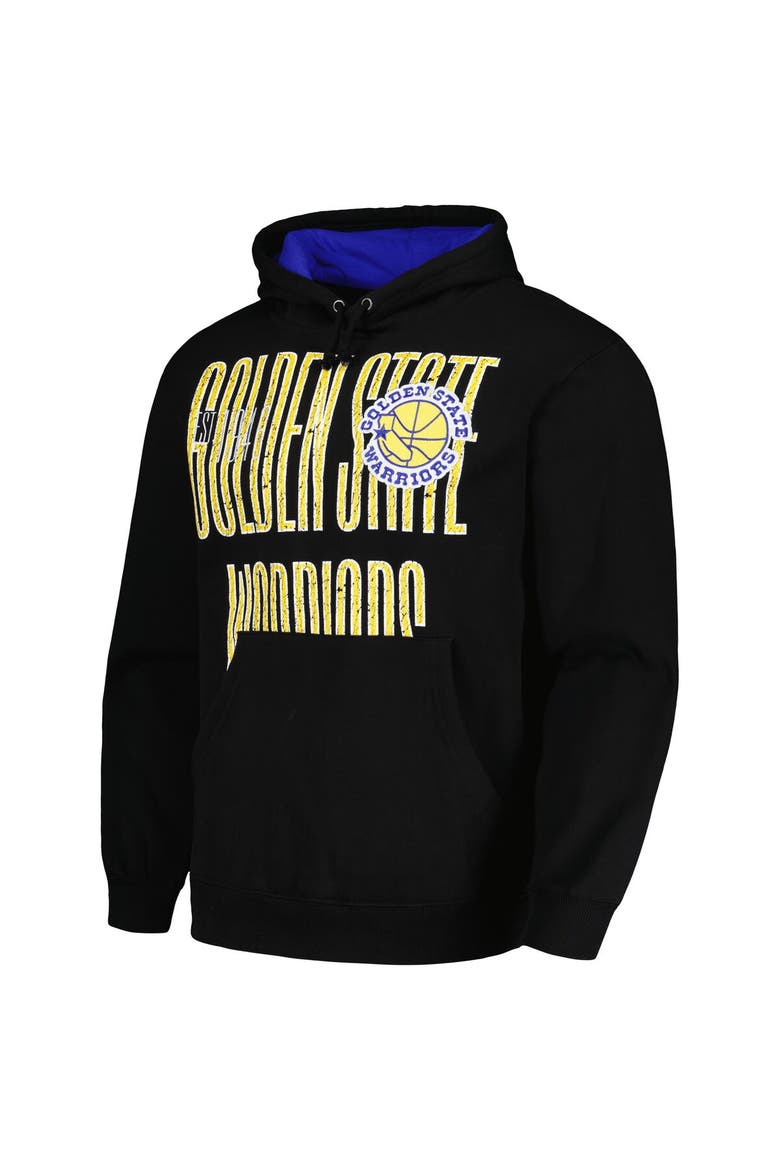 Men's Mitchell & Ness Black Golden State Warriors Hardwood Classics OG 2.0 Pullover Hoodie, Alternate, color, Black
